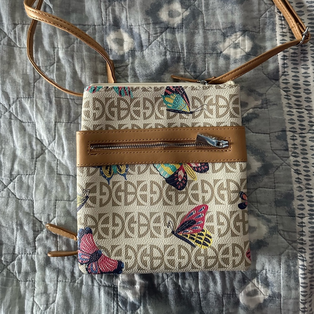 Butterfly over the shoulder purse